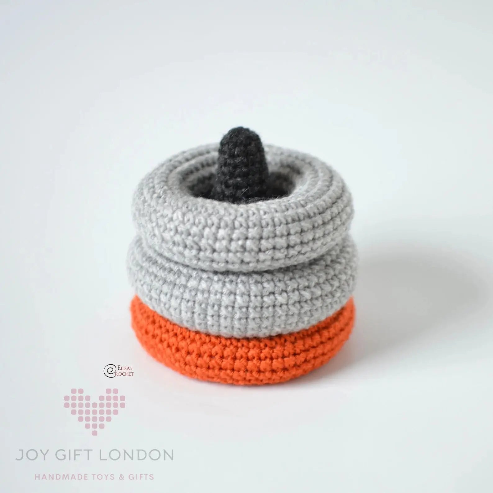 Handmade Crochet Cute Penguin Stacking Toy  Joy Gift London