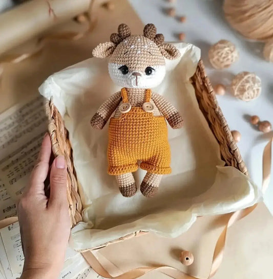 Handmade Crochet Cute Reindeer Toy TrendyToy