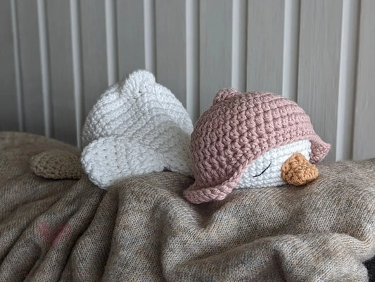 Handmade Crochet Cute Sleeping Duck  Joy Gift London