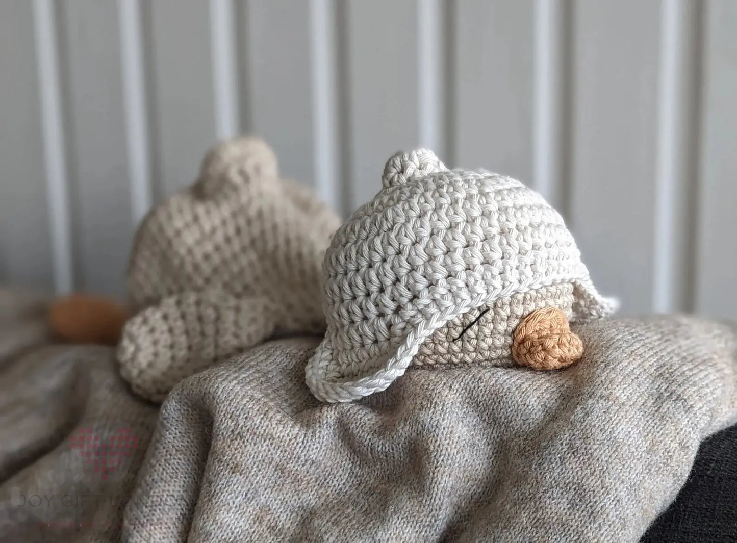 Handmade Crochet Cute Sleeping Duck  Joy Gift London