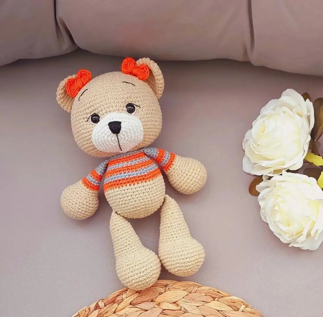 Handmade Crochet Cute Teddy Bear MiaMano