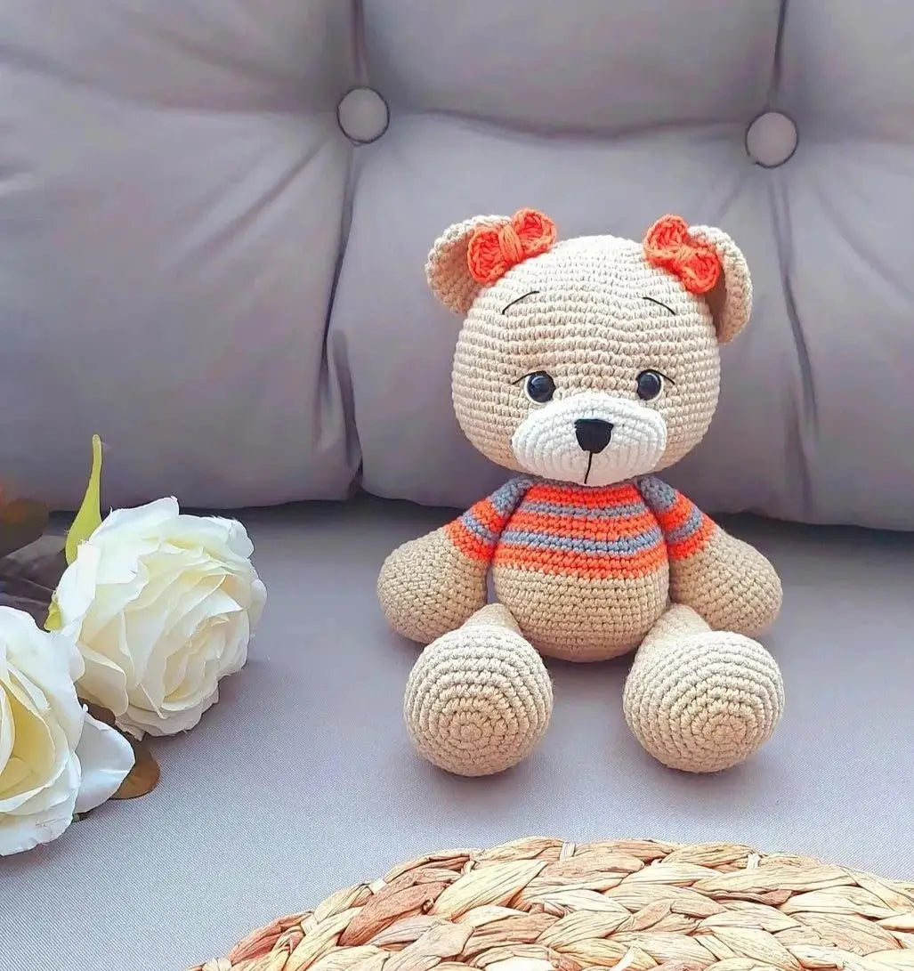 Handmade Crochet Cute Teddy Bear MiaMano