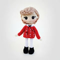 Handmade Crochet Elegant Royal Princess Doll in Fancy Red Dress  Joy Gift London
