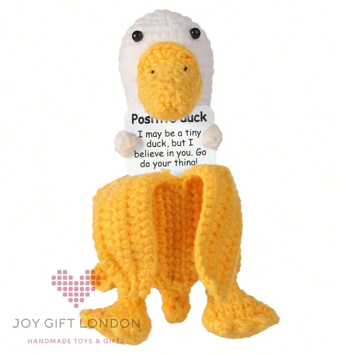 Handmade Crochet Emotional Banana Duck Joy Gift London