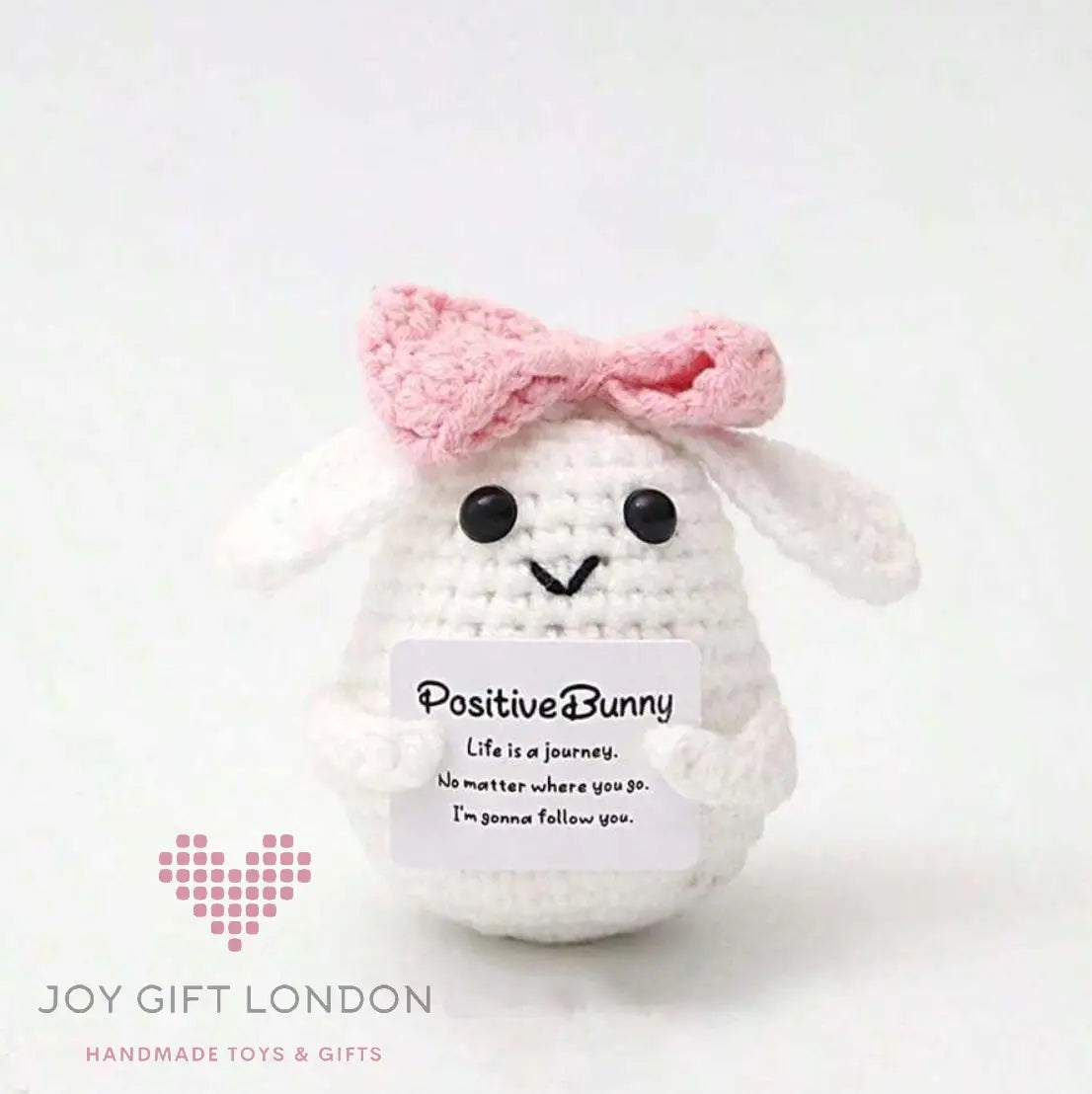 Handmade Crochet Emotional Positive Bunny Joy Gift London