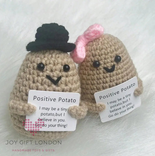 Handmade Crochet Emotional Positive Potatoes Joy Gift London