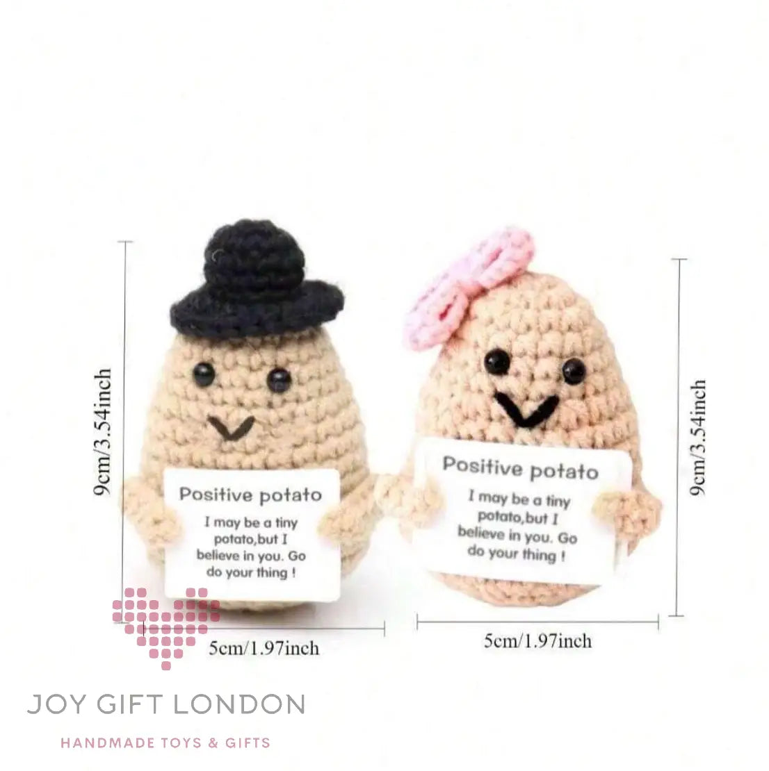 Handmade Crochet Emotional Positive Potatoes Joy Gift London