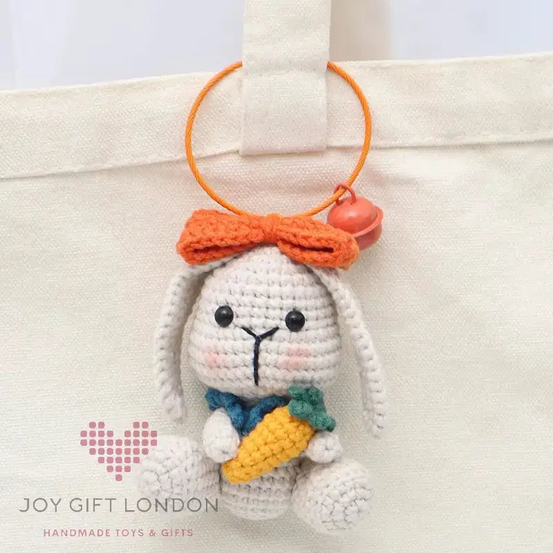 Handmade Crochet Flower Bag Pendant Joy Gift London