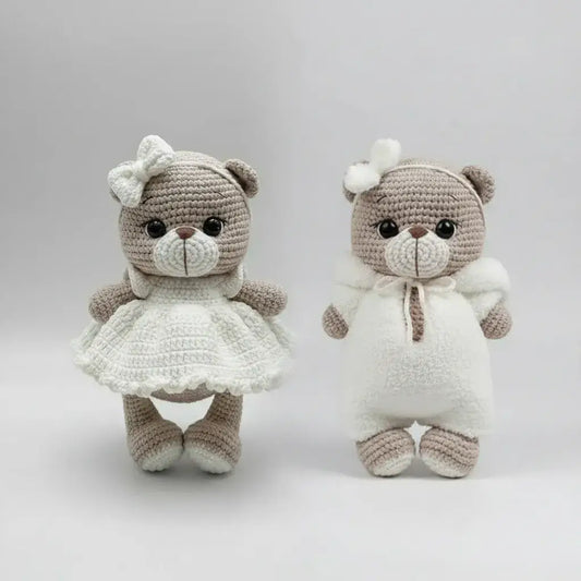 Handmade Crochet Pink Kitten Toy with Heart  Joy Gift London