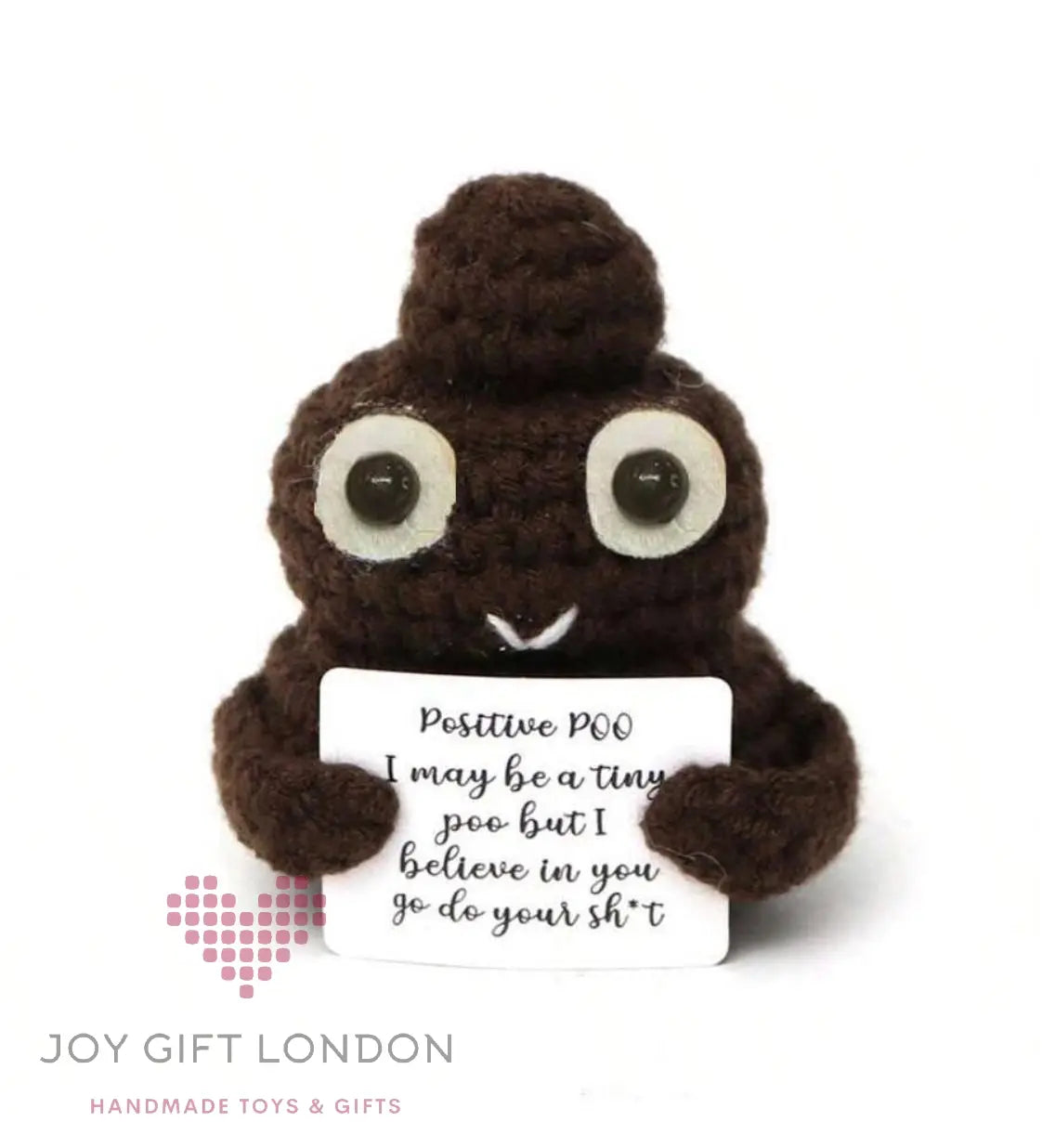 Handmade Crochet Positive Poo 3pc Joy Gift London