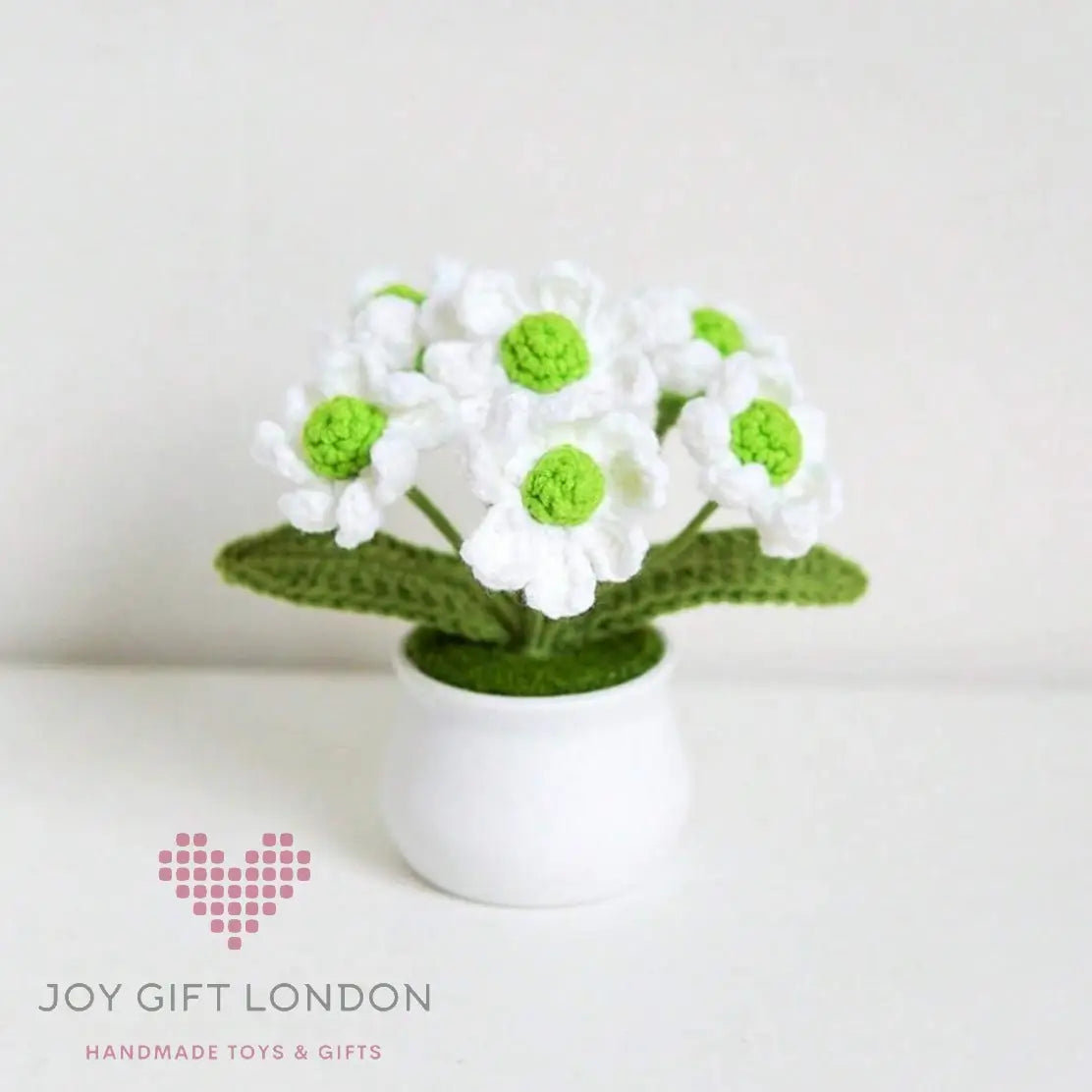 Handmade Crochet Potted 5 Daisy 🌼 Joy Gift London