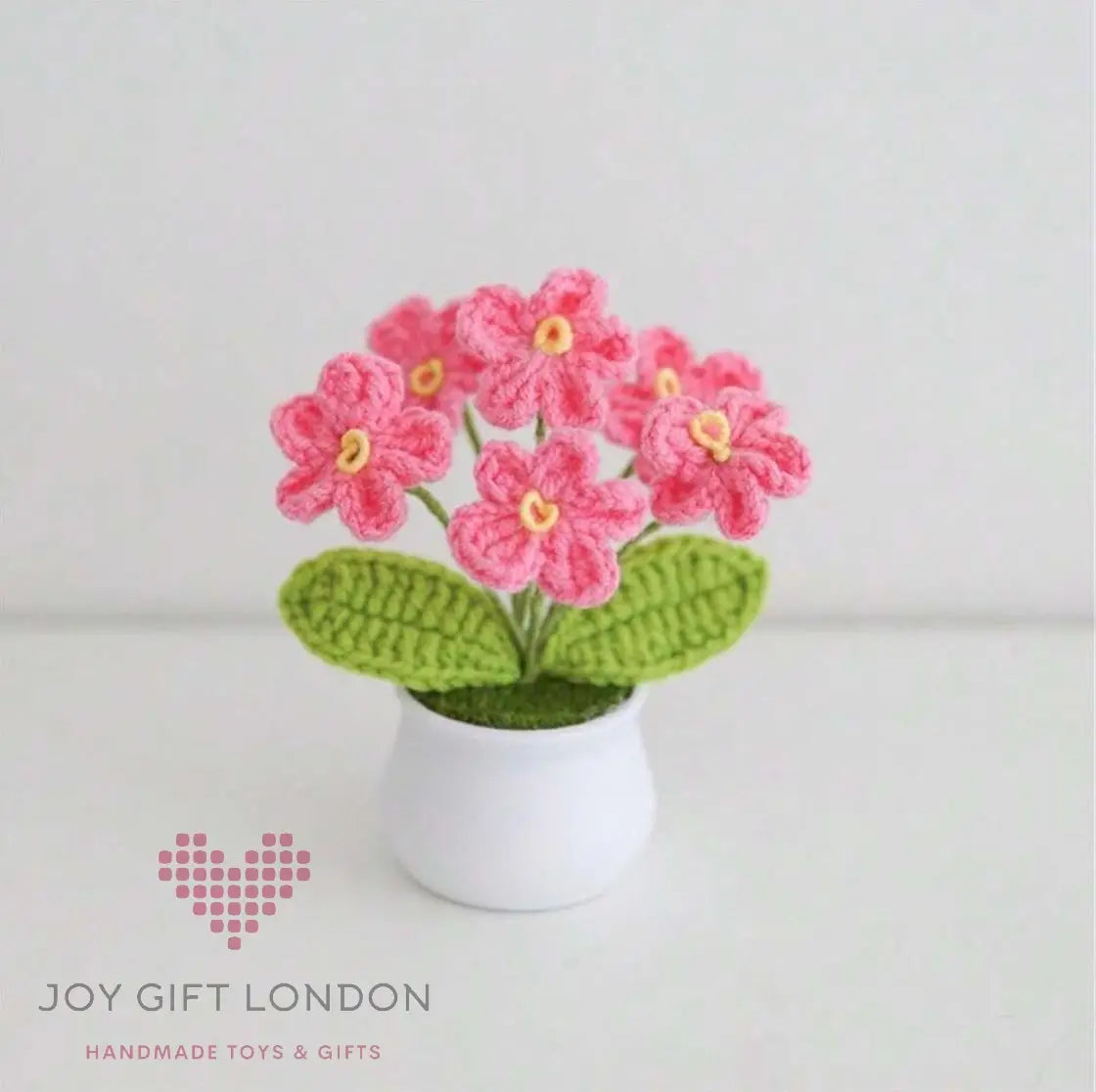 Handmade Crochet Potted Flowers Joy Gift London