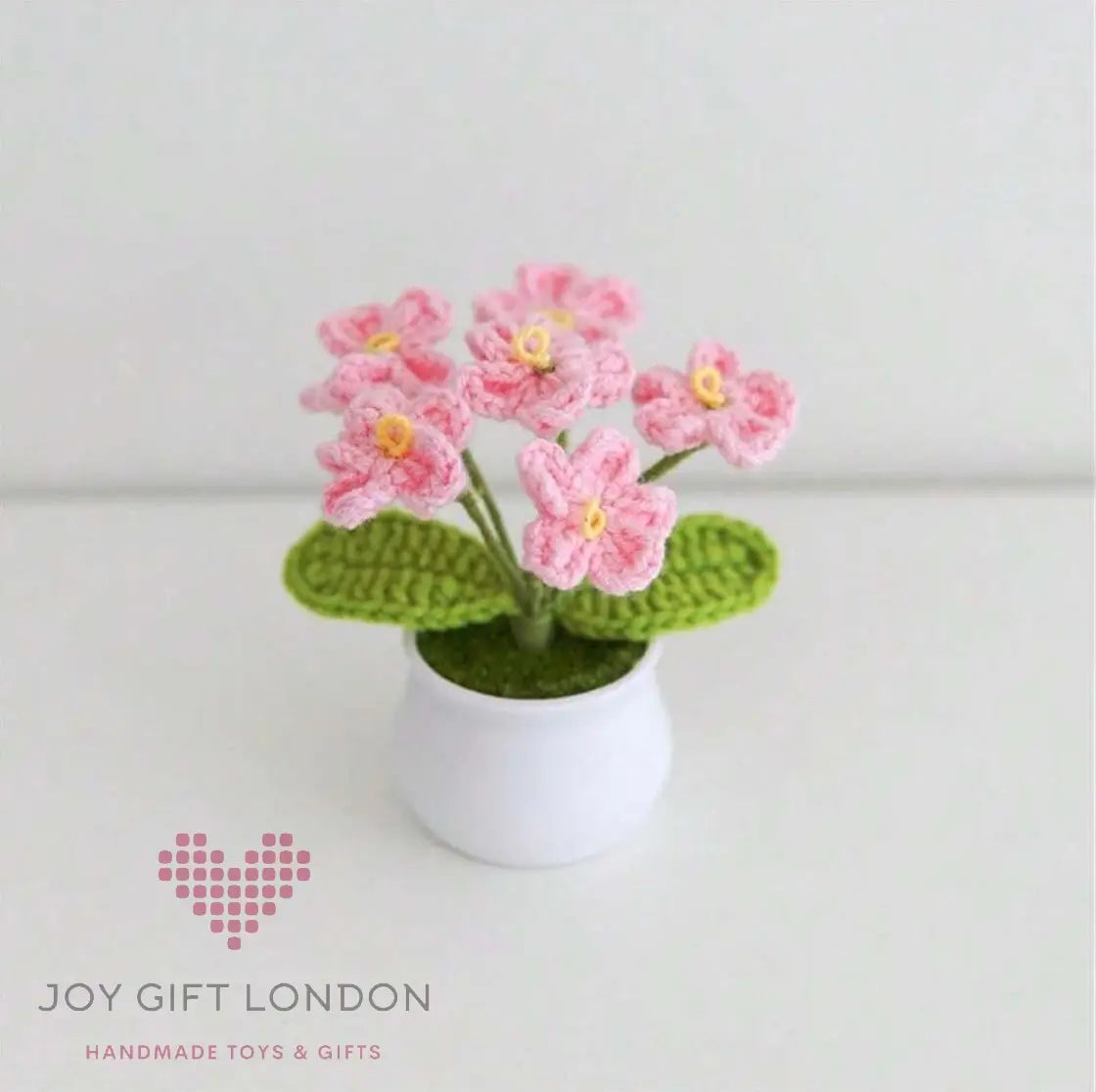 Handmade Crochet Potted Flowers Joy Gift London