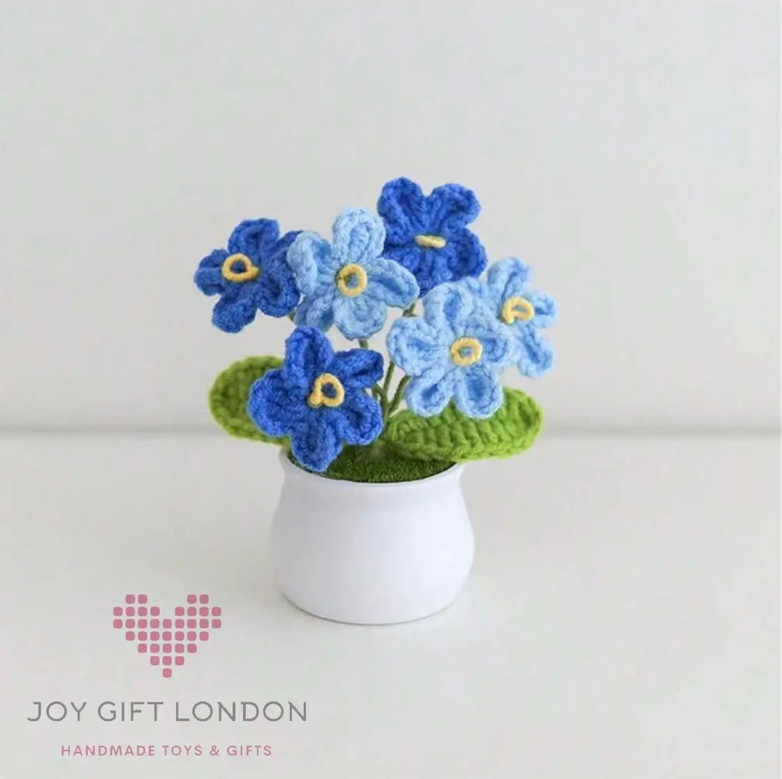 Handmade Crochet Potted Flowers Joy Gift London