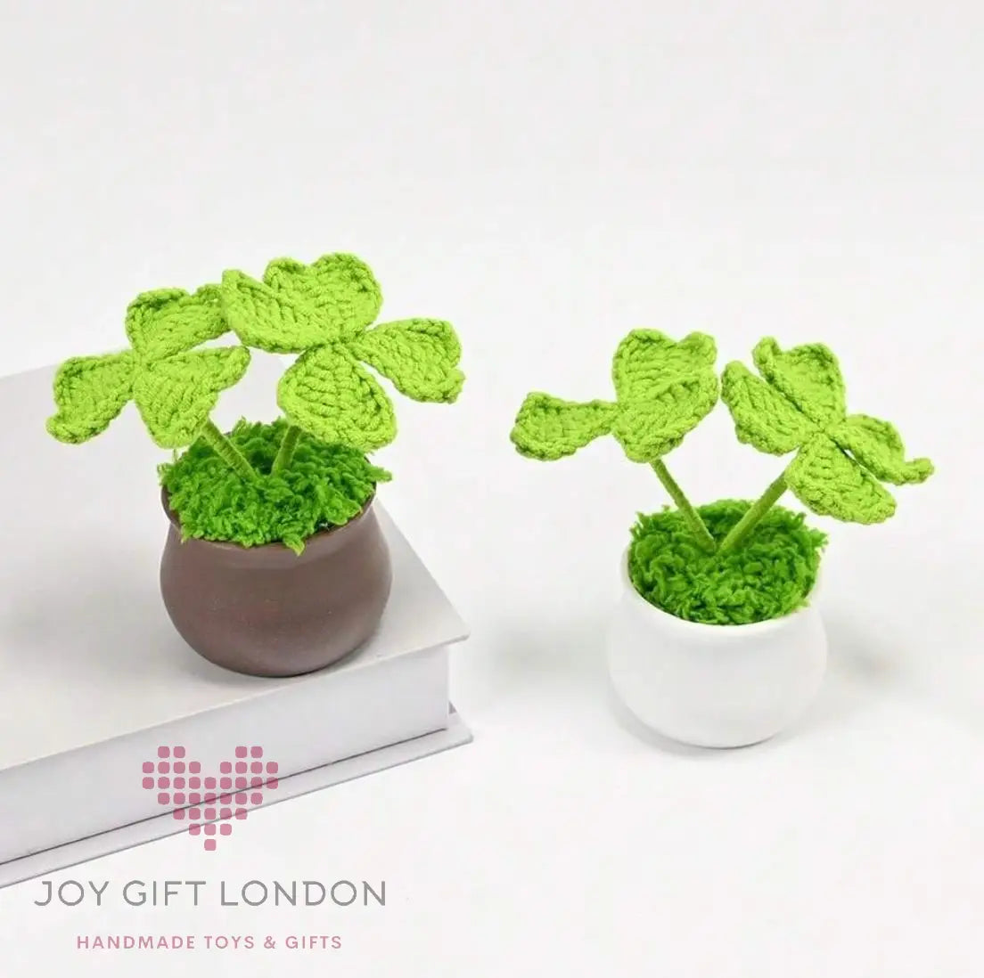 Handmade Crochet Potted Lucky Grass Joy Gift London