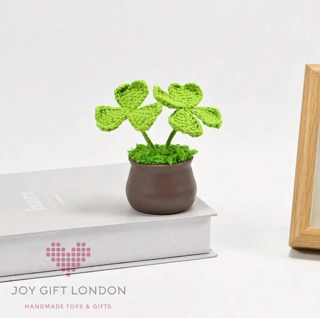 Handmade Crochet Potted Lucky Grass Joy Gift London