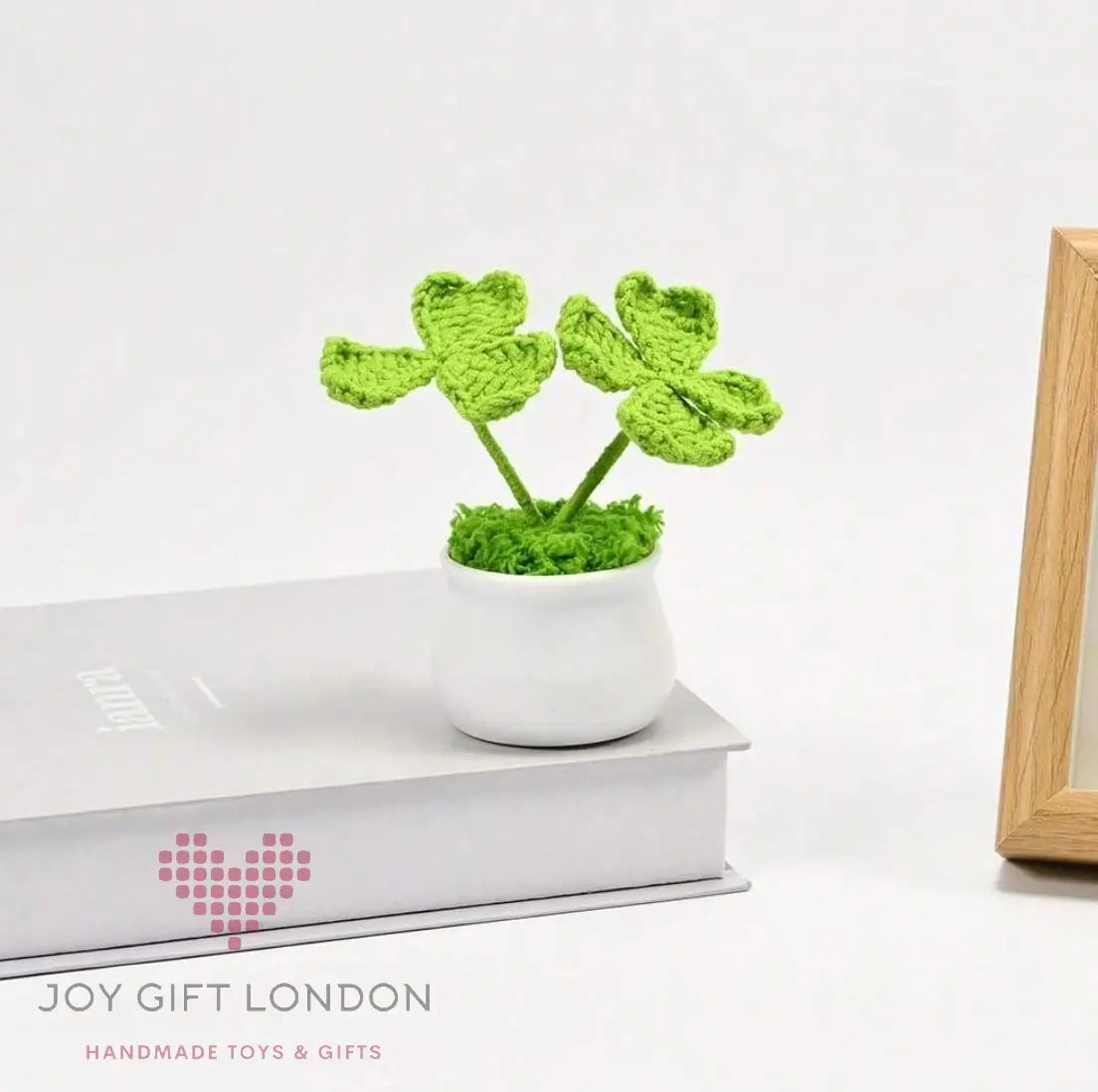 Handmade Crochet Potted Lucky Grass Joy Gift London