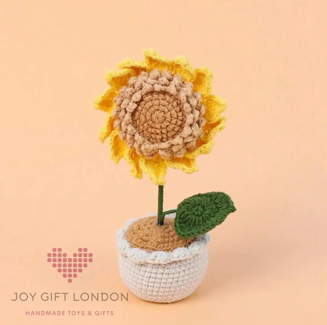 Handmade Crochet Potted Sunflower 🌻 Joy Gift London