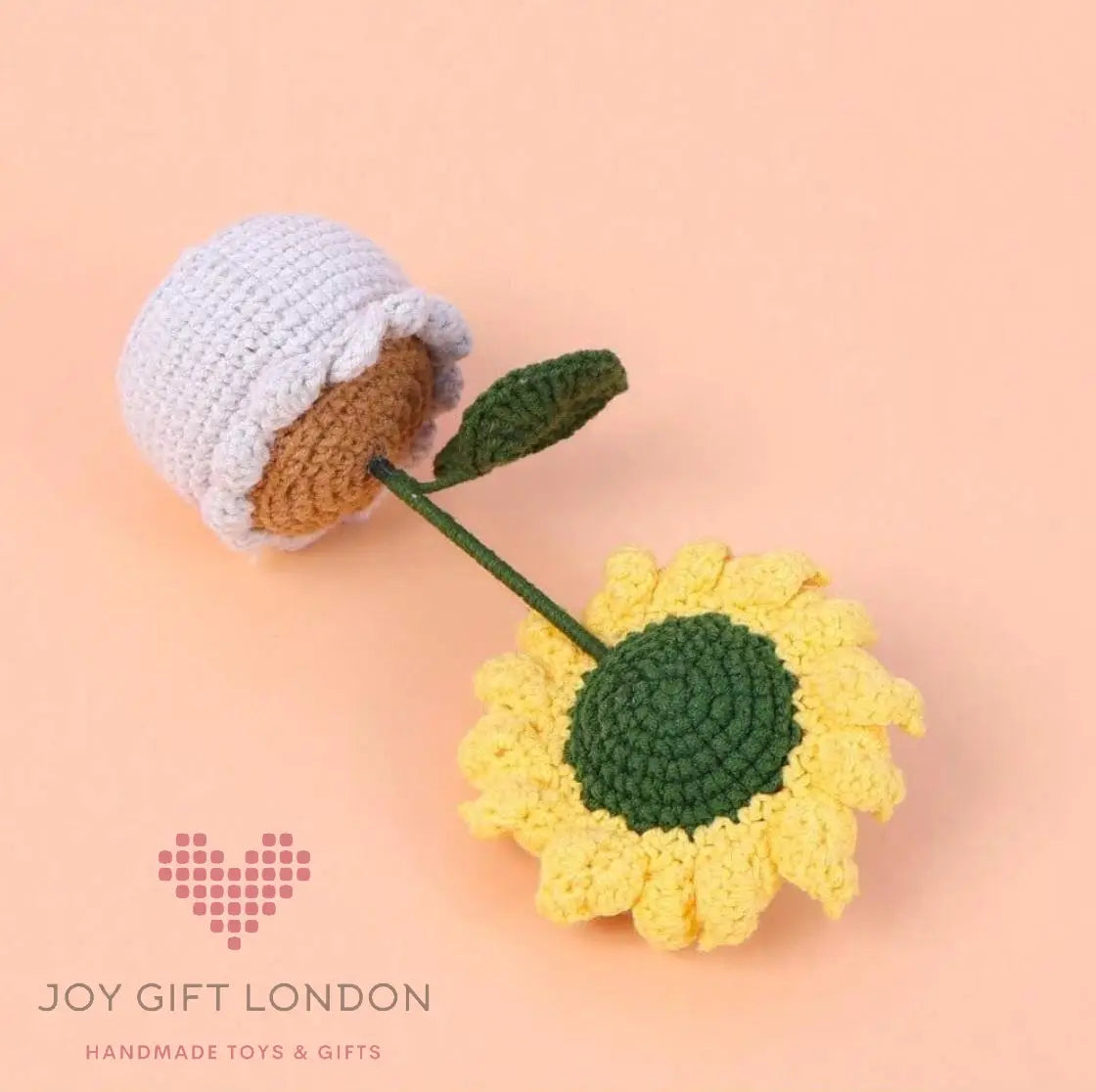 Handmade Crochet Potted Sunflower 🌻 Joy Gift London