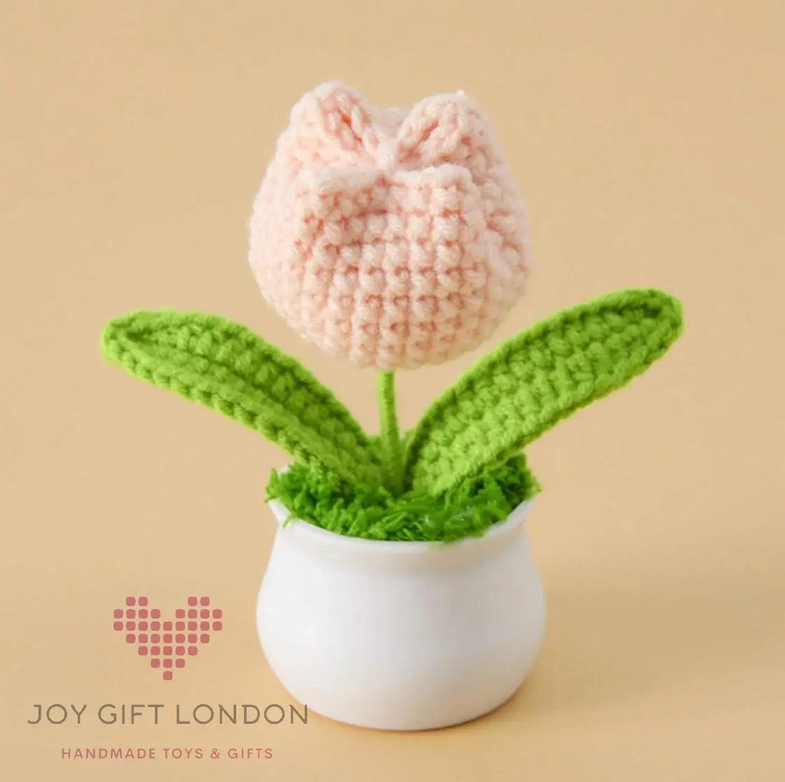 Handmade Crochet Potted Tulip 🌷 Joy Gift London