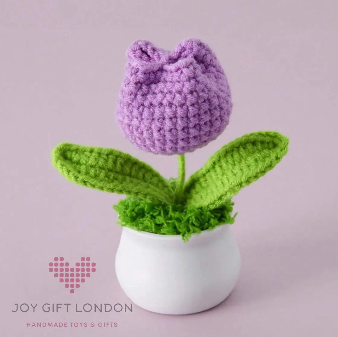 Handmade Crochet Potted Tulip 🌷 Joy Gift London