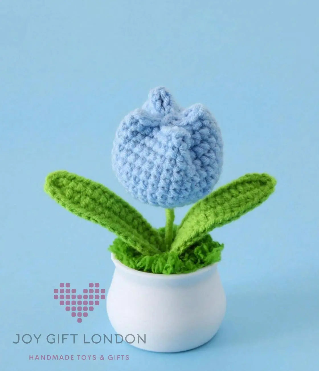 Handmade Crochet Potted Tulip 🌷 Joy Gift London