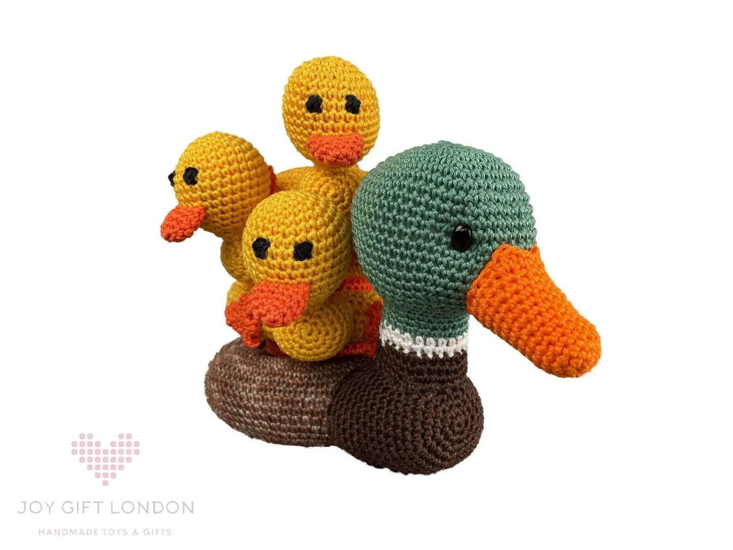 Handmade Crochet Ringstacker - Cute Duck & Ducklings Stacking Toy  Joy Gift London