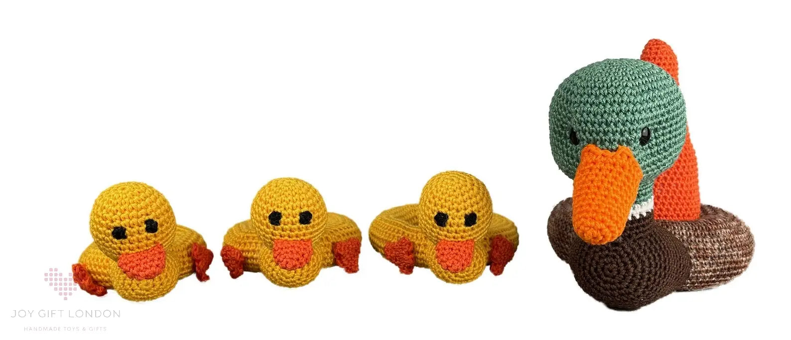 Handmade Crochet Ringstacker - Cute Duck & Ducklings Stacking Toy  Joy Gift London