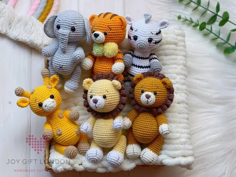 Handmade Crochet Safari Animals TrendyToy