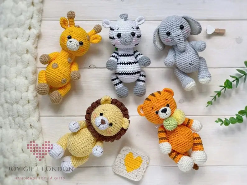 Handmade Crochet Safari Animals TrendyToy