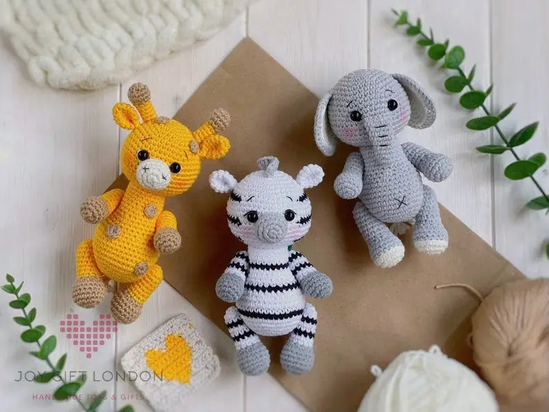 Handmade Crochet Safari Animals TrendyToy