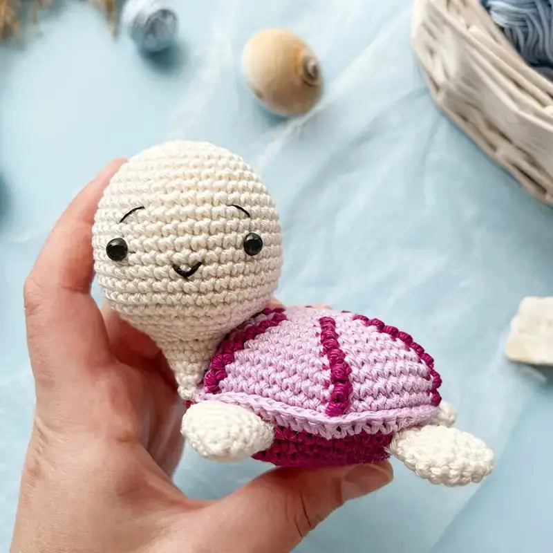 Handmade Crochet Sea Creatures Set – 10 - Piece Ocean Animal Toy Collection - Joy Gift London