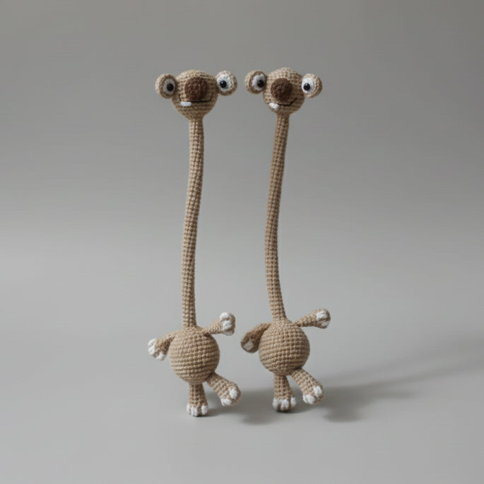 Handmade Crochet Sloth Doll Sid Inspired Amigurumi, İce age Inspired, Funny Crochet Plush, Gift for Cartoon Lovers  Joy Gift London