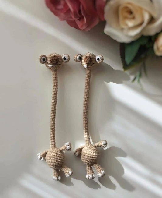 Handmade Crochet Sloth Doll Sid Inspired Amigurumi, İce age Inspired, Funny Crochet Plush, Gift for Cartoon Lovers  Joy Gift London