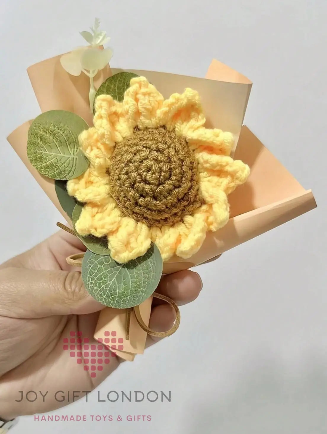 Handmade Crocheted Sunflower Bouquet Joy Gift London