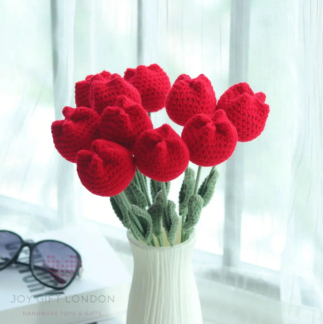 Handmade Crocheted Tulip Bouquet Joy Gift London