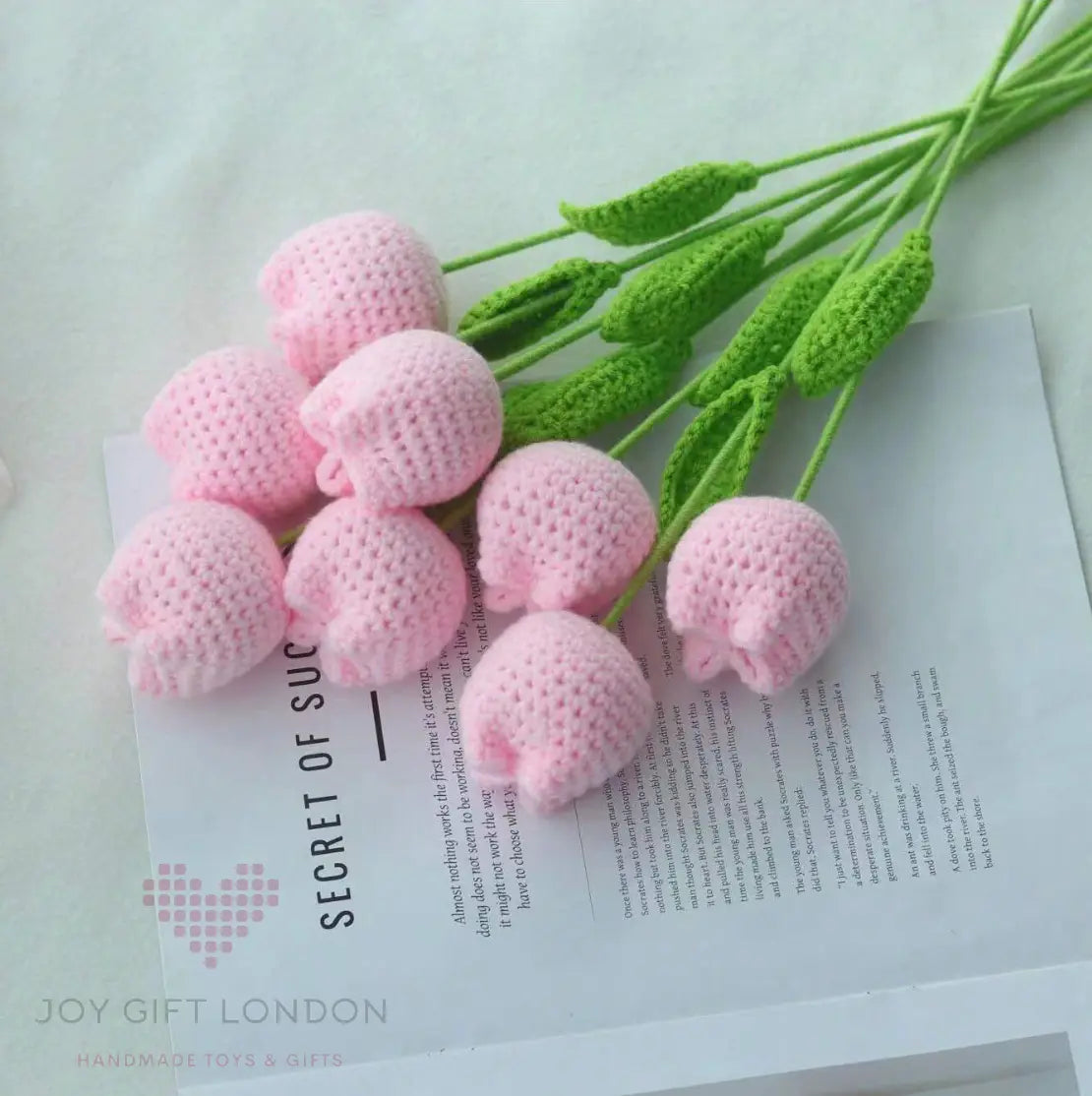 Handmade Crocheted Tulip Bouquet Joy Gift London