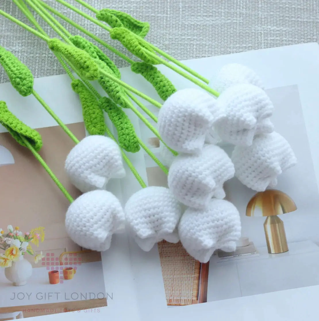 Handmade Crocheted Tulip Bouquet Joy Gift London