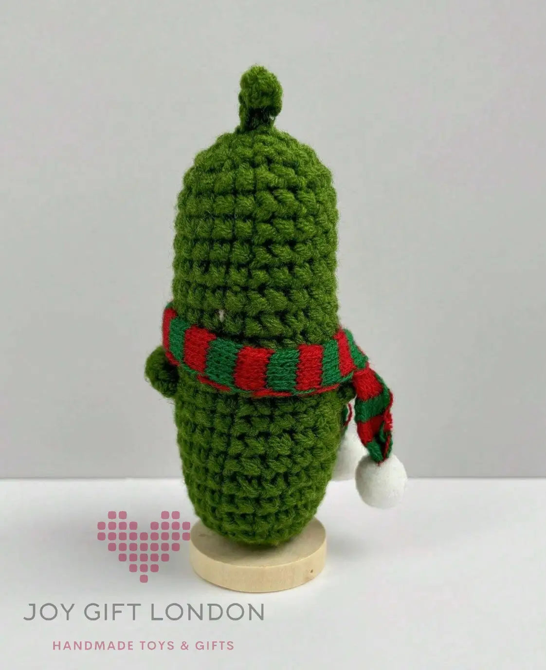 Handmade Emotional Support Pickle with Stand Christmas Gift Joy Gift London