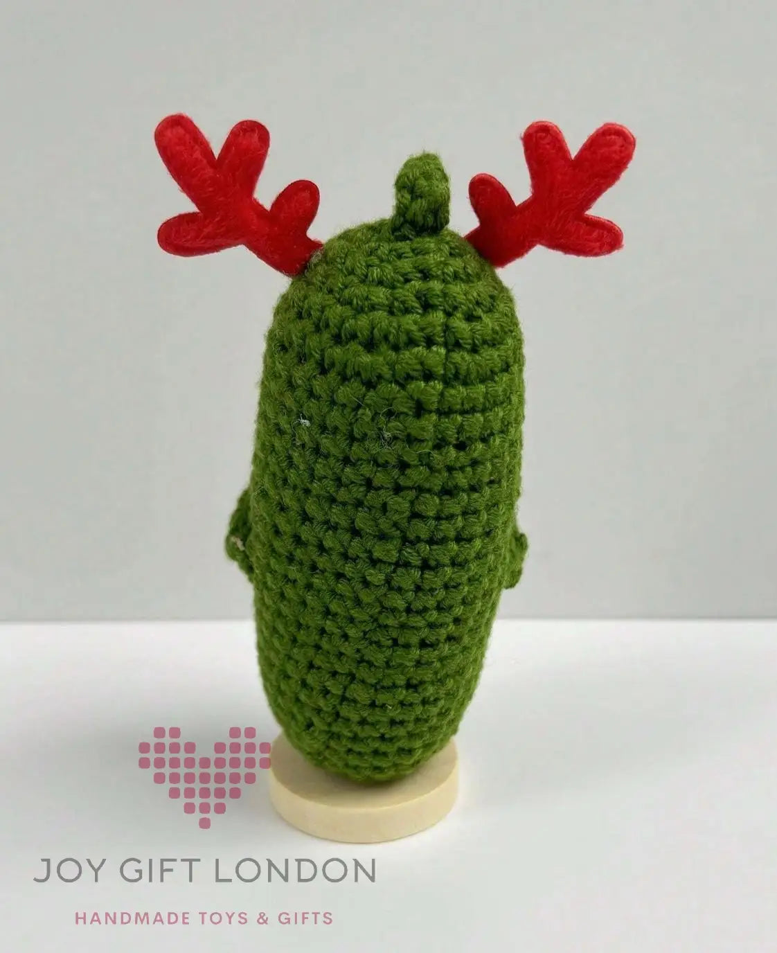 Handmade Emotional Support Pickle with Stand Christmas Gift Joy Gift London