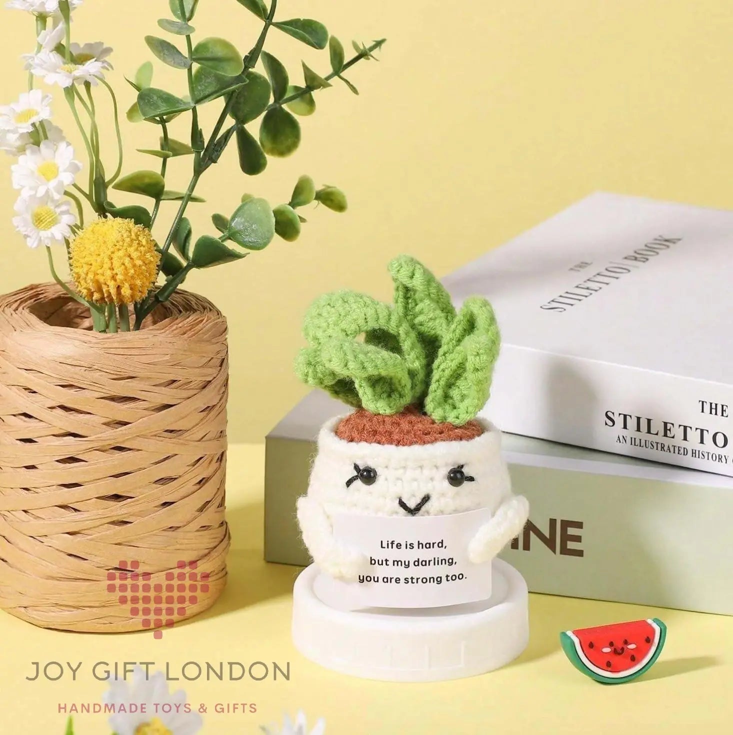 Handmade Emotional Support Plant Cactus Joy Gift London