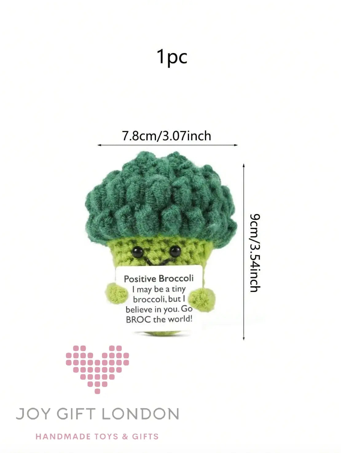 Handmade Positive Broccoli Joy Gift London