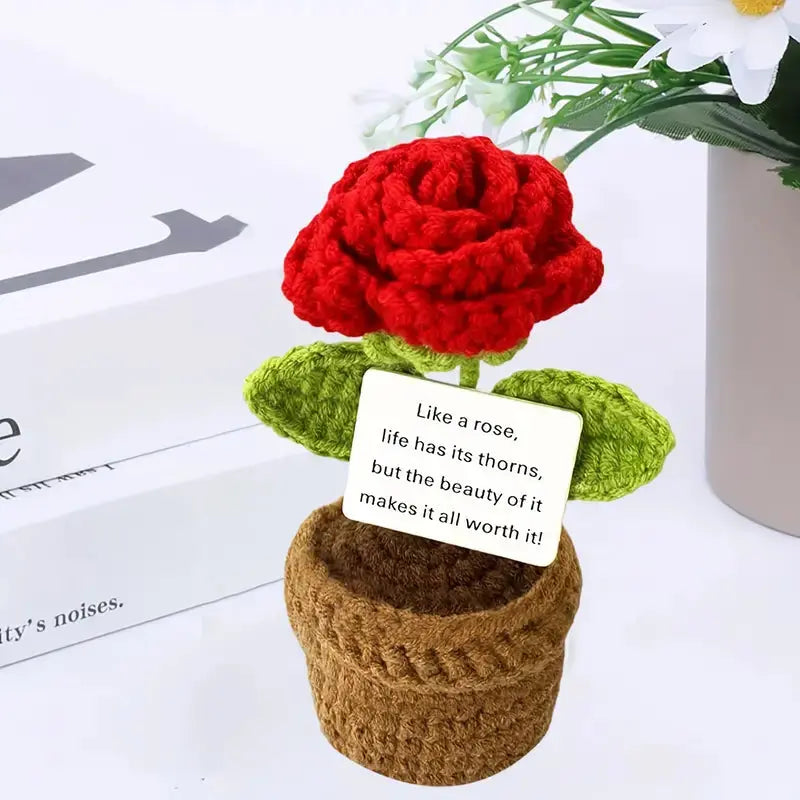 Handmade Positive Rose Plant Joy Gift London