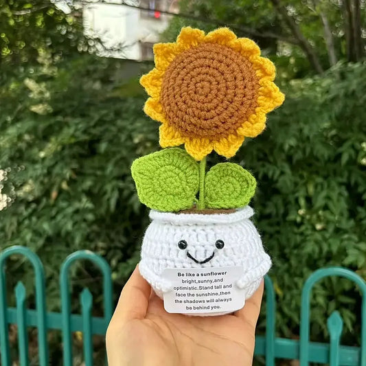 Handmade Positive Sunflower Plant Joy Gift London