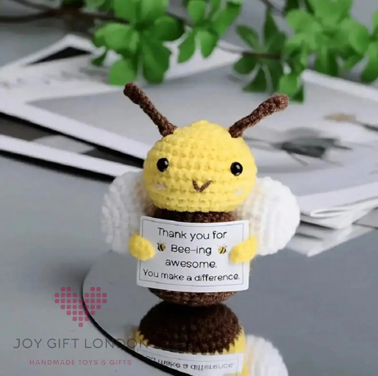 Handmade Thank You For Bee-Ing Awesome Bee! Joy Gift London