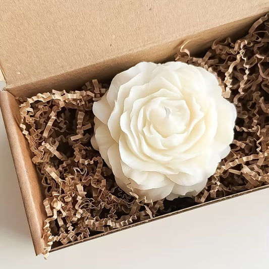 Handmade White Peony Candle Gift Set 2pc  Joy Gift London