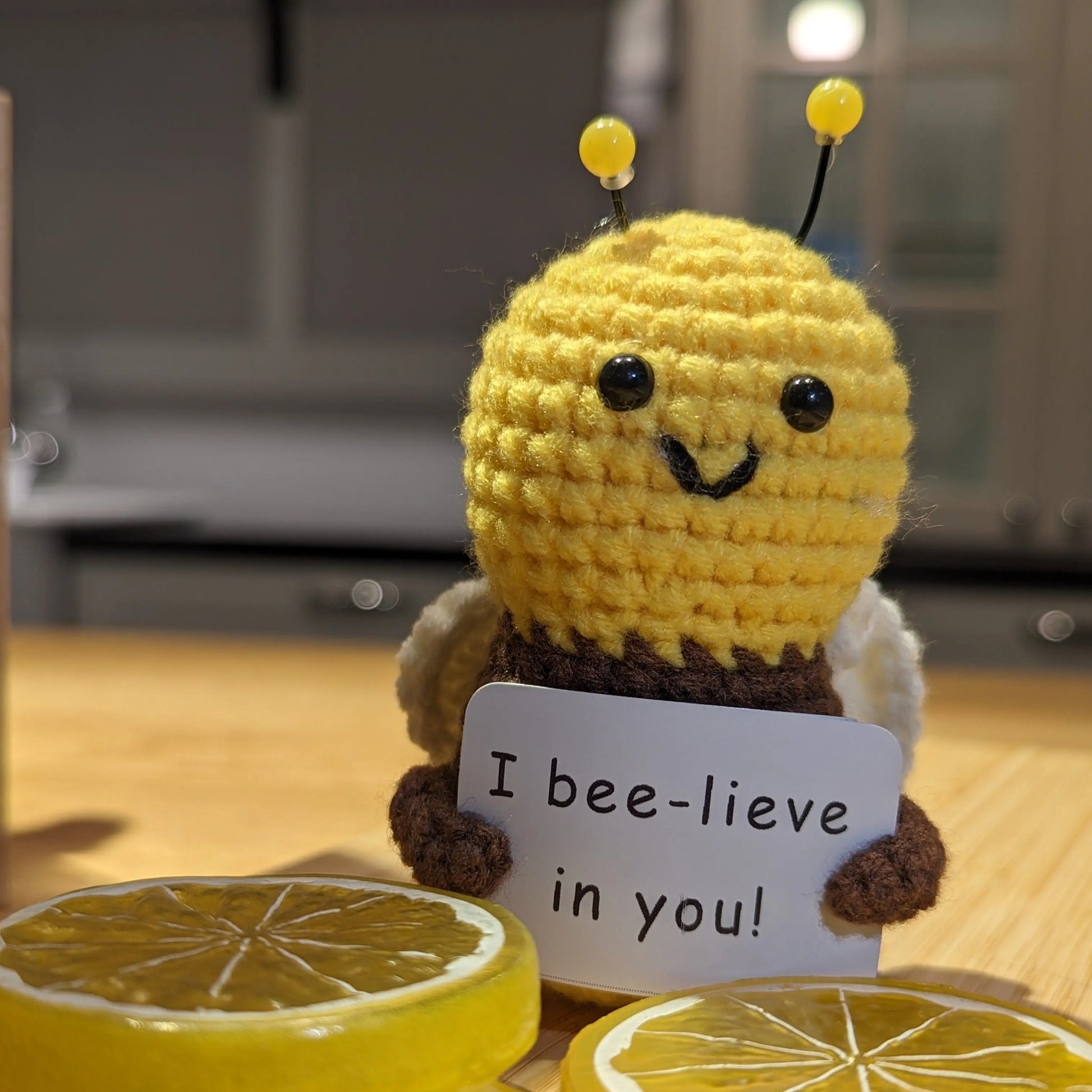 Handmade Crochet I Believe In You Bee Joy Gift London