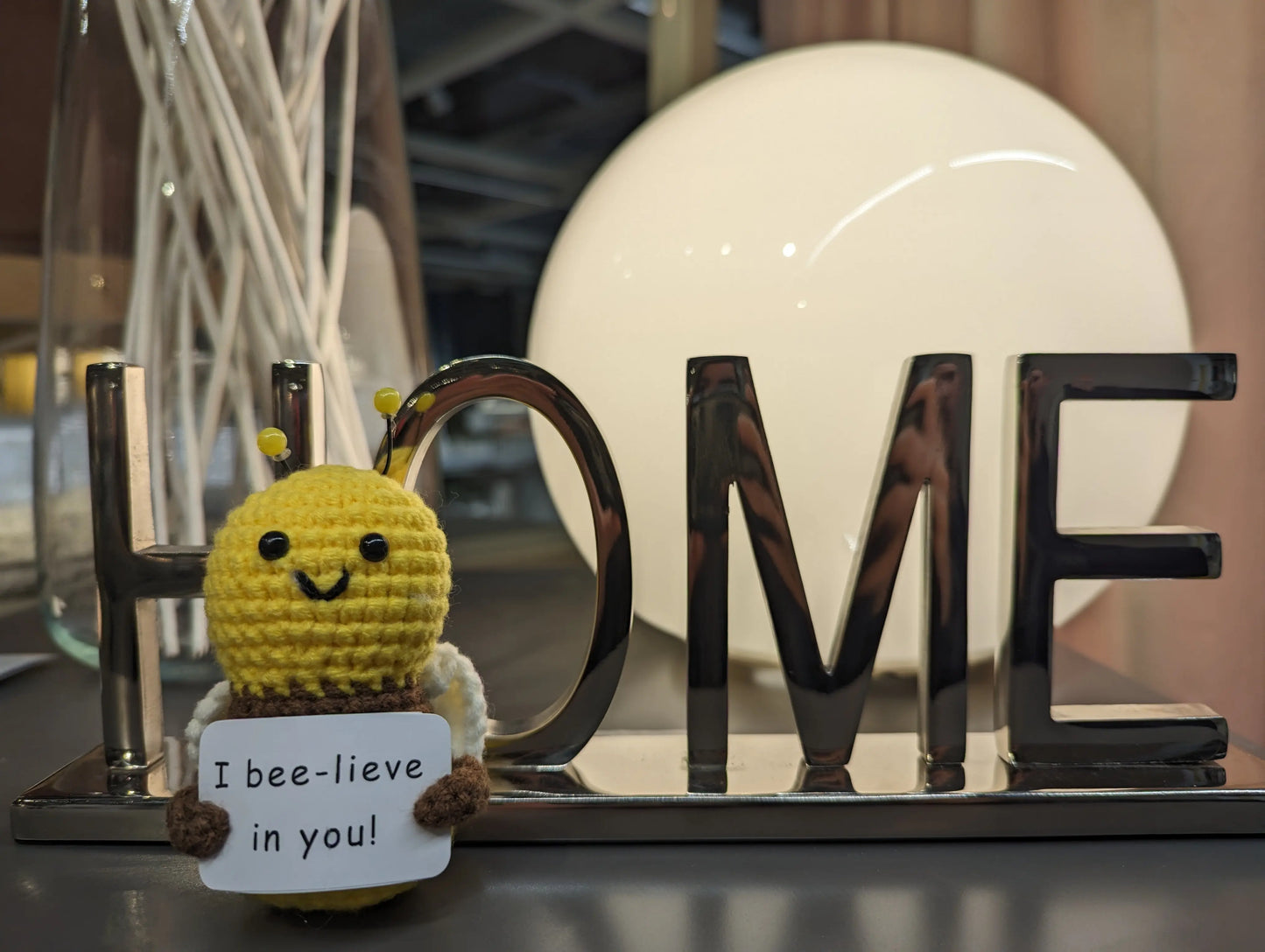 Handmade Crochet I Believe In You Bee Joy Gift London