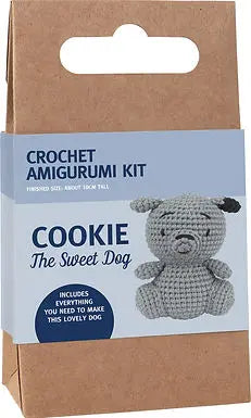 Cookie The Sweet Dog Crochet Amigurumi Kit Joy Gift London