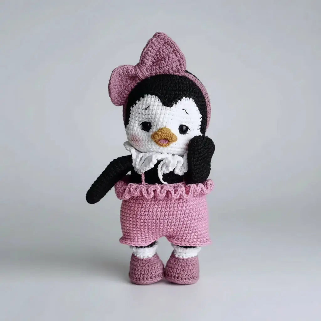 Joy Penguin – Customisable Crochet Penguin with Changeable Outfit  Joy Gift London